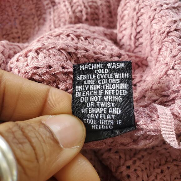 Mood & Madison Pink V-Neck Knit Tank Top S - Picture 6 of 6